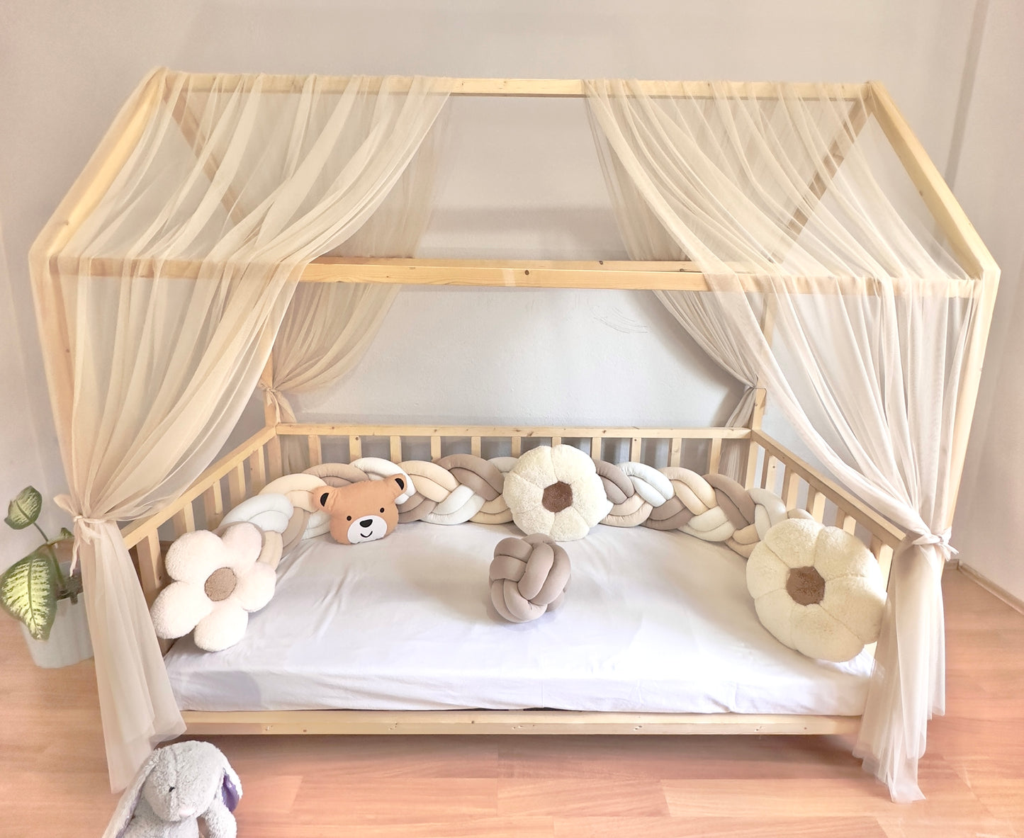 Classic Hausbetthimmel beige