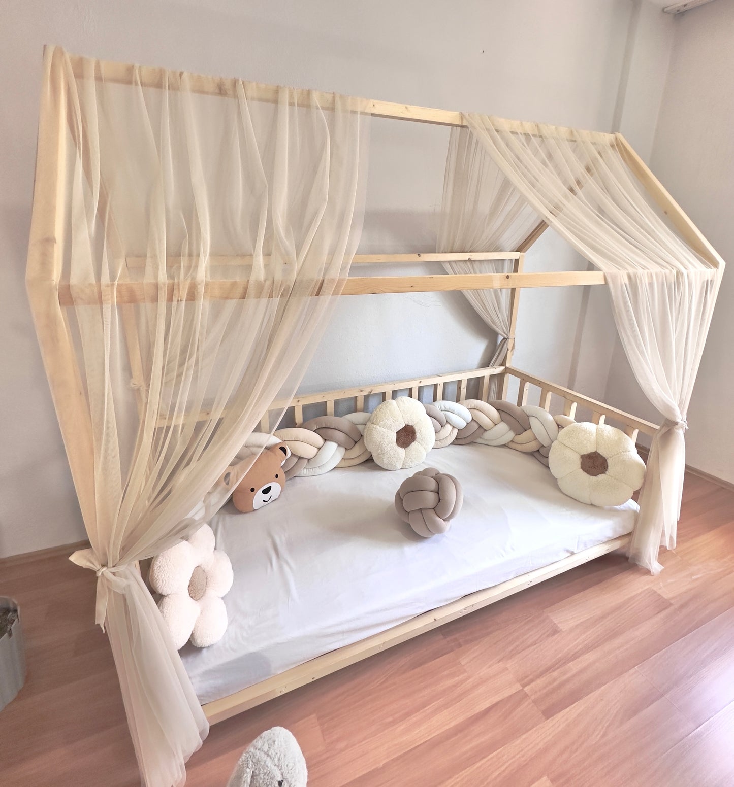 Classic Hausbetthimmel beige